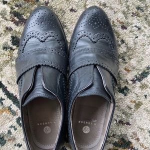 H London Slip-on Wingtip Loafers Sz 36